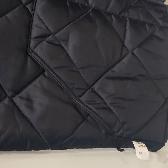 Marks Quilted Vest Mens Large Navy Blue Liner Size Large - Picture 5 of 9